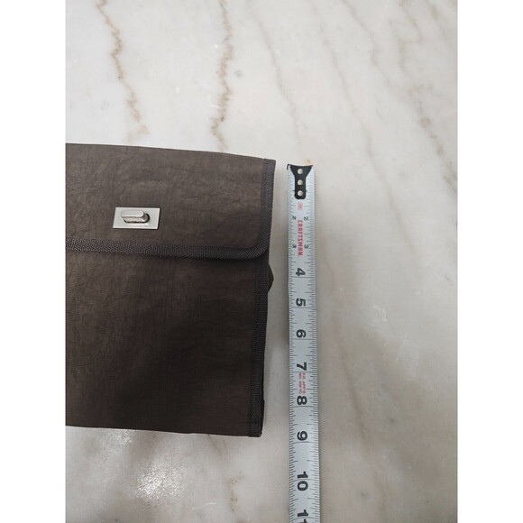 NWT Joann Marie Women's Black Leather Crossbody Wallet Organizer Macro Bag - Picture 9 of 10